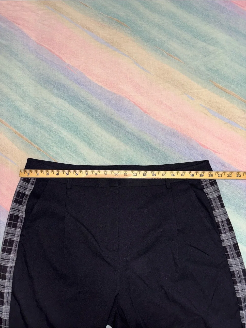 NWT Disturbia Plutone Spliced Check Straight Leg Trousers size 16 pants